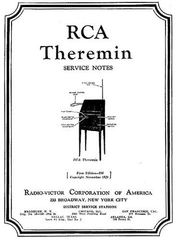 RCA starts Theremin Production