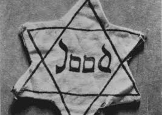 Joden moeten een Jodenster dragen