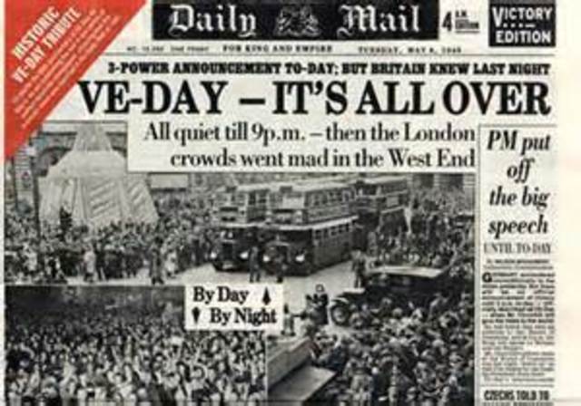 V-E Day, war ends in Europe