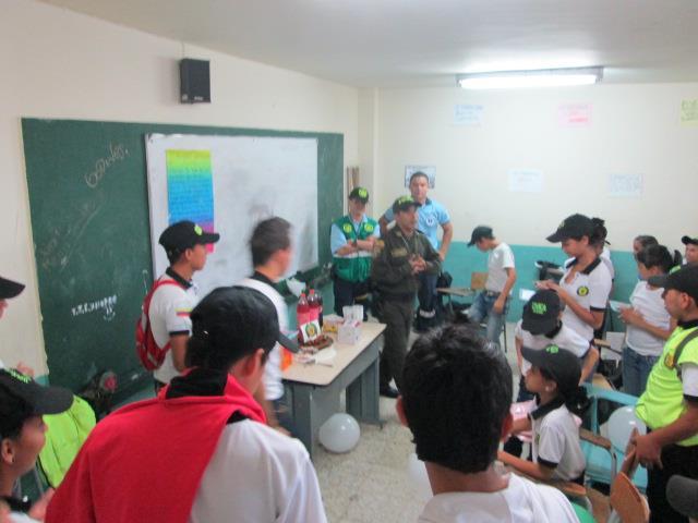 celebración al patrullero Vasquez