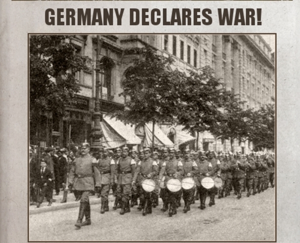 Germany and Russia declare war on each other