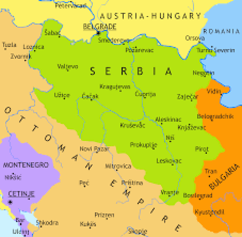 Serbia gained independance from Austria
