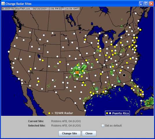Radar Sites Established