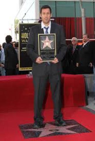 Gets Star on walk of fame