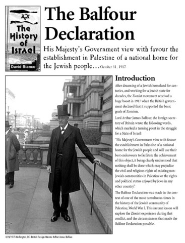 Balfour declaration
