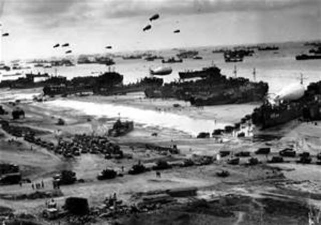 D-Day invasion of France at Normandy by Allies