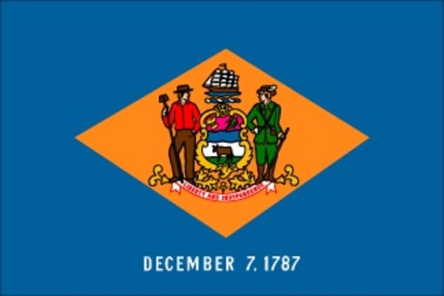 Delaware is admitted as a state