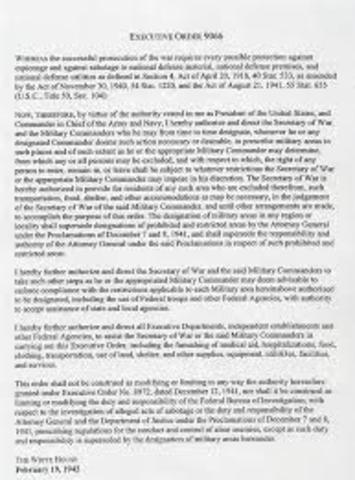 Executive Order 9066