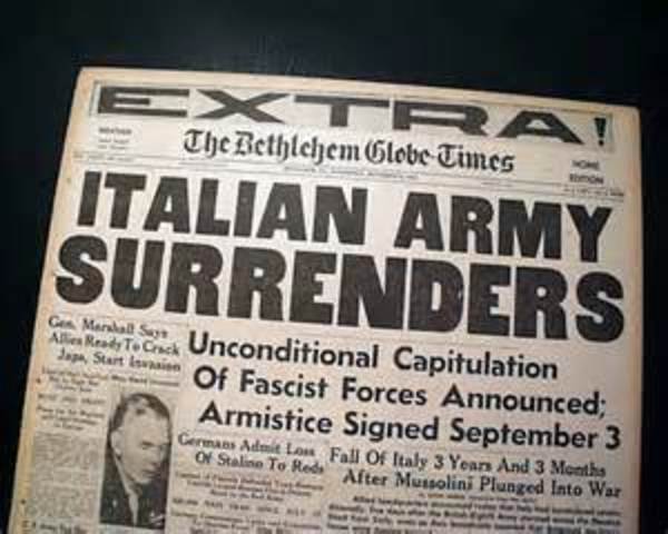 Italy surrenders