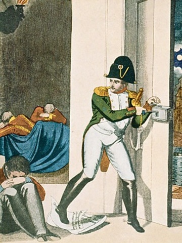Napoleon escapes from Elba