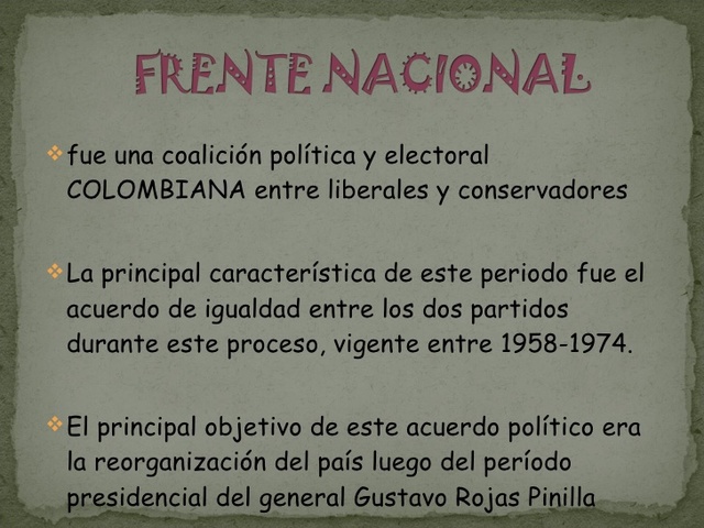 FRENTE NACIONAL
