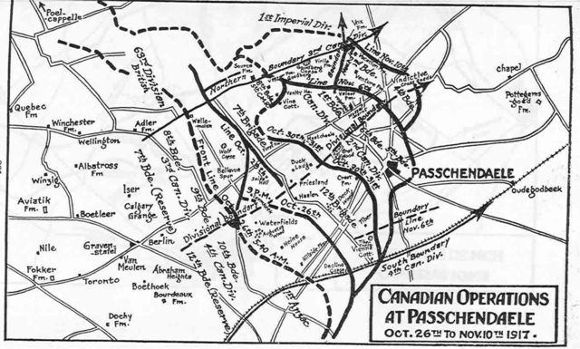 The Battle of Passchendaele begins