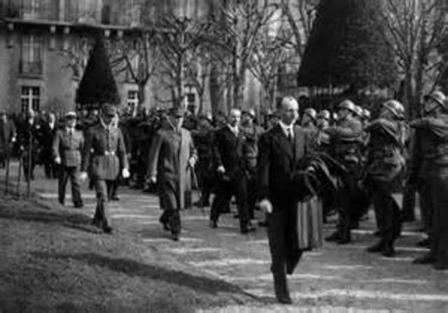 Germany signed an Armistice with the Allies