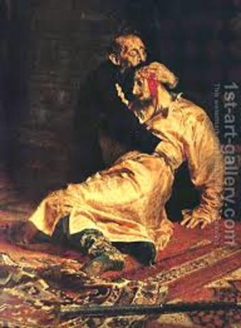 Ivan the Terrible Kills his Oldest Son and Heir to the Throne