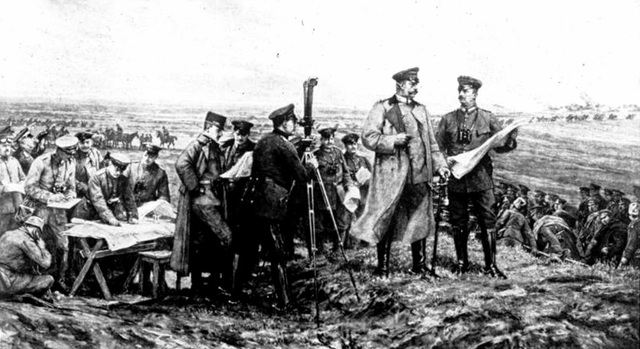 The battle of Tannenburg begins