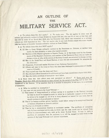 military service act