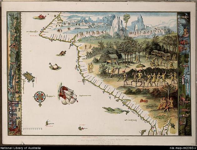 First Mapping of the Island by Immigrants