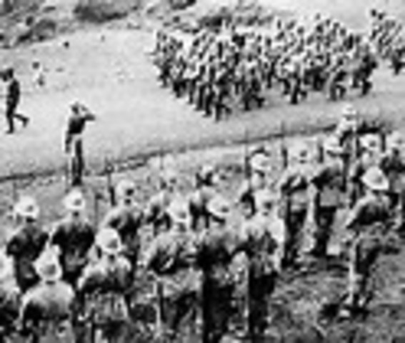 Italian Army invades Ethiopia in Africa