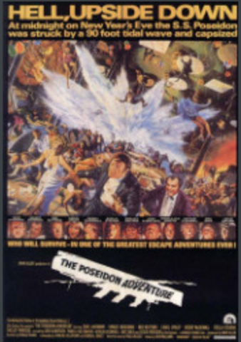En 1972 aparece el film más importante (y el más interesante) del cine catástrofe: La Aventura del Poseidón (The Poseidon Adventure –