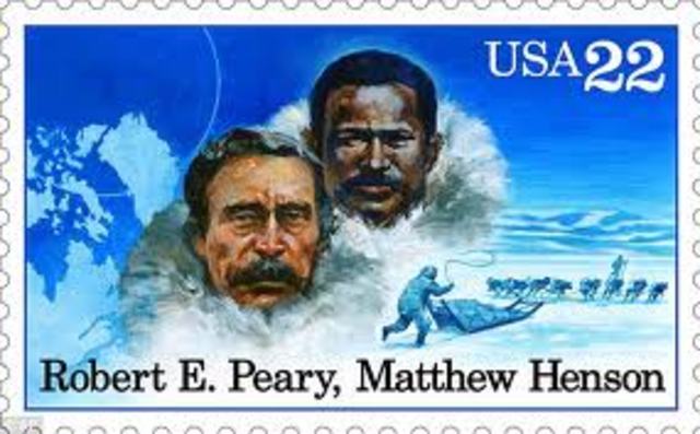 Admiral Perry discovers the north pole