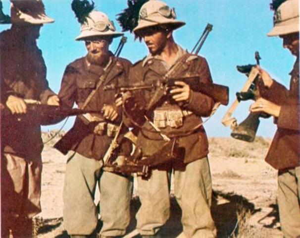 British and US forces defeat German and Italian armies in North Africa