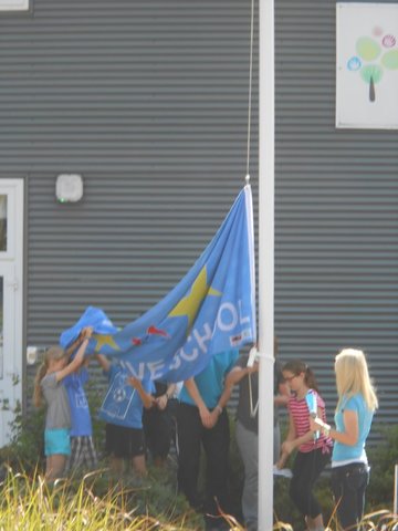 SCHOOL GETS ACTIVE FLAG