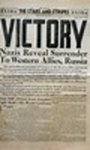 V-E Day, war ends in Europe