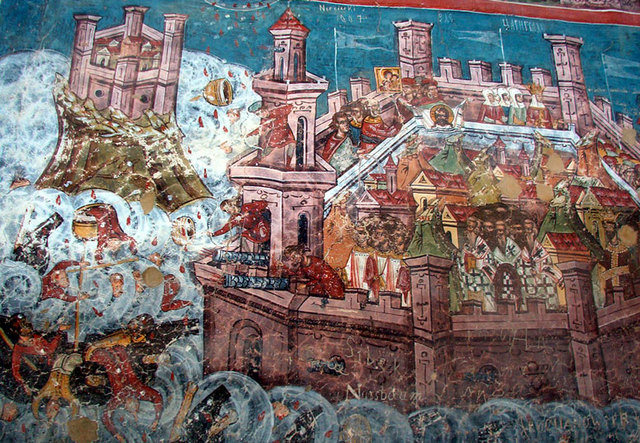 Battle at Constantinople: Slavic/Persians/Avarenvloot defeated