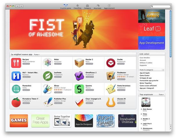 Nasce Mac App Store