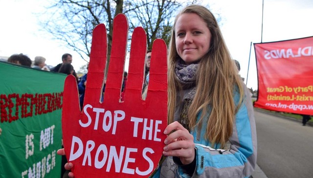 Protests against the use of Drones