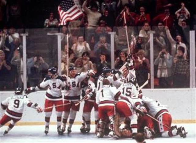 The US ice hockey team beat the USSR.
