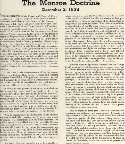 Monroe Doctrine