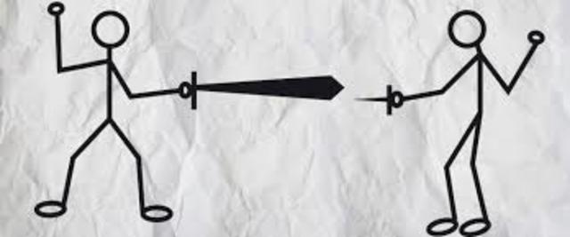 competed with my friend, but I lost.