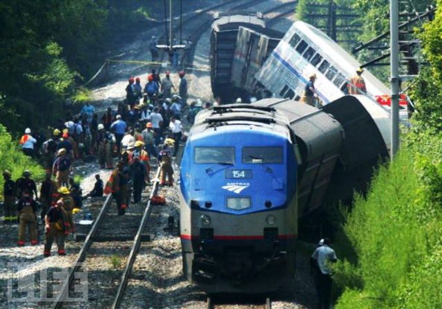 Passenger cars derailed