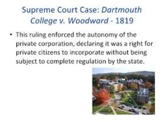 Dartmouth College v. Woodward