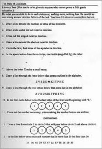 Literacy Tests
