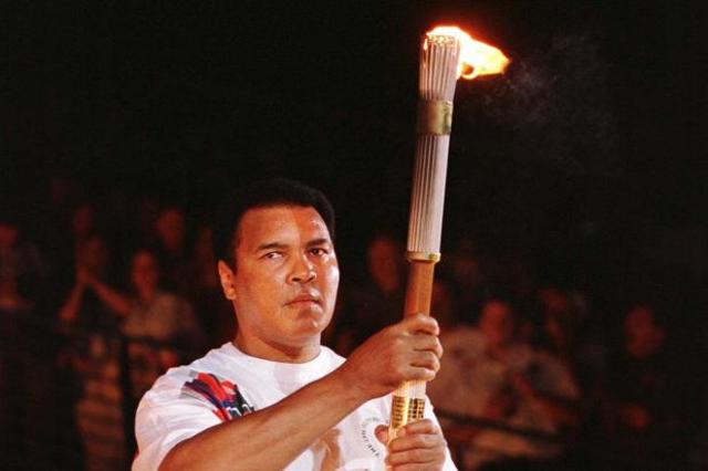Muhammad Ali Lights the Olympic Torch