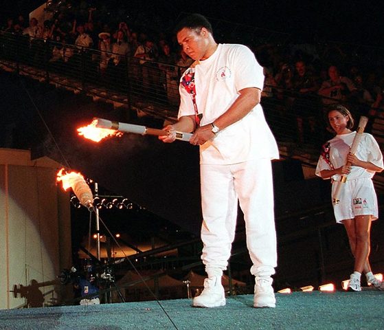 16. Muhammad Ali Lights the Olympic Torch (1996)
