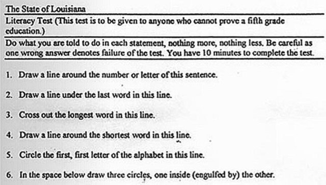 Literacy Test