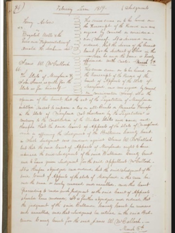 McCulloch v.s Maryland