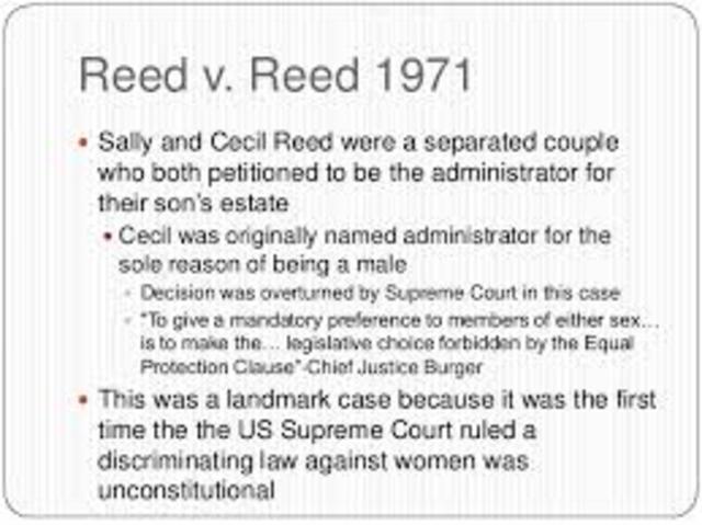 Reed v Reed