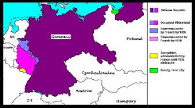 Weimar Republic is established in Germany