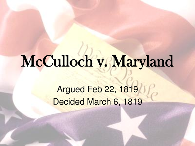 McCullouch v. Maryland