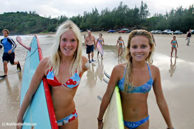 Bethany's first surf competition