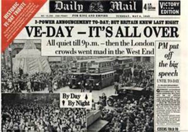 V-E Day, war ends in Europe