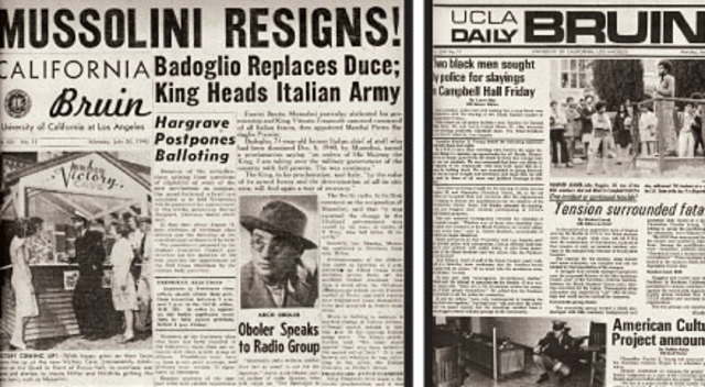 July - Italy surrenders, Mussolini dismissed as Prime Min.