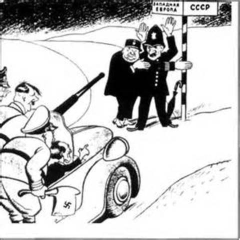 Nazi-Soviet Pact signed by Hitler and Stalin