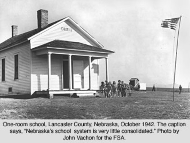 (4) One room schoolhouses