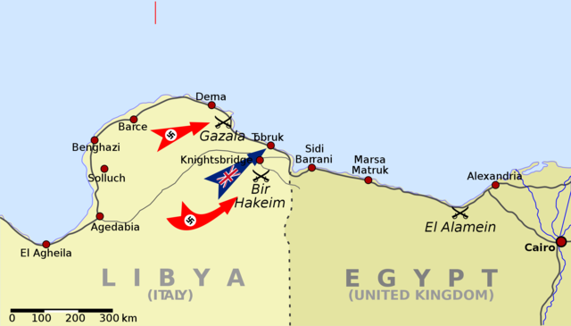 The British Retreat to Tobruk
