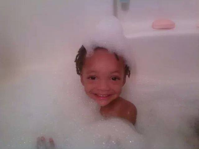 Playing in the bubbles